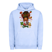 Pigment Grape Ice Nana Claus Afro Messy Bun Urban Hoodie - texasbilliewilder