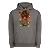 Pigment Tornado Nana Claus Afro Messy Bun Urban Hoodie - texasbilliewilder