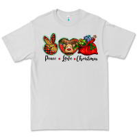Dove Grey peace love Christmas Premium Tee - BarkalooDesign