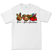 White peace love Christmas Premium Tee - BarkalooDesign