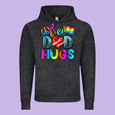 Free Dad Hugs Vintage Hoodie Designed By Zillion Design Studio