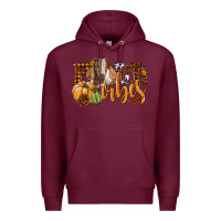 Burgundy Fall Vibes Boer Goat Premium Hoodie - LillyAllenDesigns