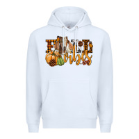 White Fall Vibes Boer Goat Premium Hoodie - LillyAllenDesigns