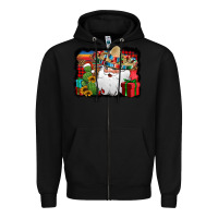 Black Santa Claus Spanish Christmas Zipper Hoodie - Jasminsmagicworld