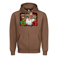 Chestnut Santa Claus Spanish Christmas Zipper Hoodie - Jasminsmagicworld