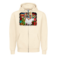 Sandshell Santa Claus Spanish Christmas Zipper Hoodie - Jasminsmagicworld