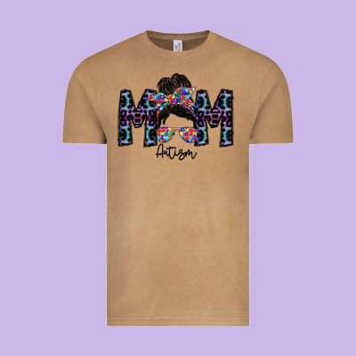 Mom Autism Vintage Tee Designed By Sublimationcraftshop