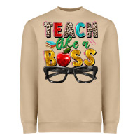 Mushroom teach like a boss Heavyweight Sweatshirt - Zillion Design Studio