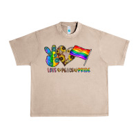 French Oak peace love pride Urban Heavy Tee - CowhideDigitalArt