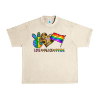 Sandshell peace love pride Urban Heavy Tee - CowhideDigitalArt