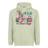 Matcha A lot can happen in three days Heavyweight Hoodie - NancyCooperArtShop
