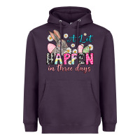 Plum A lot can happen in three days Heavyweight Hoodie - NancyCooperArtShop