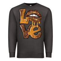Smoke love leopard with lips Premium Sweatshirt - NancyCooperArtShop
