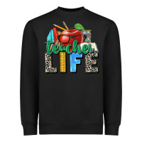 Black teacher life Heavyweight Sweatshirt - Zillion Design Studio