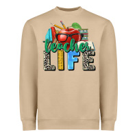 Teacher Life Heavyweight Sweatshirt | Teevron