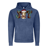Vintage Denim christmas joy with heifer cow Vintage Hoodie - RanaPortraitStore
