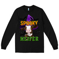 Black Spooky heifer halloween Long Sleeve Tee - Artiststas