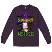 Plum Spooky heifer halloween Long Sleeve Tee - Artiststas