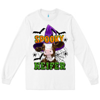 White Spooky heifer halloween Long Sleeve Tee - Artiststas