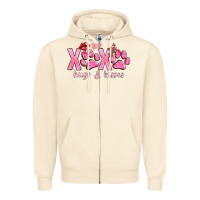 Sandshell xoxo hugs and kisses paws Zipper Hoodie - NancyCooperArtShop