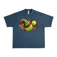 Midnight Navy Tennis Christmas With Racket And Hat Urban Heavy Tee - FaDigitalArtStudio