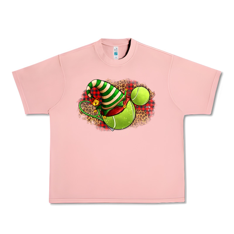 Tennis Christmas With Racket And Hat Urban Heavy Tee by FaDigitalArtStudio | Teevron
