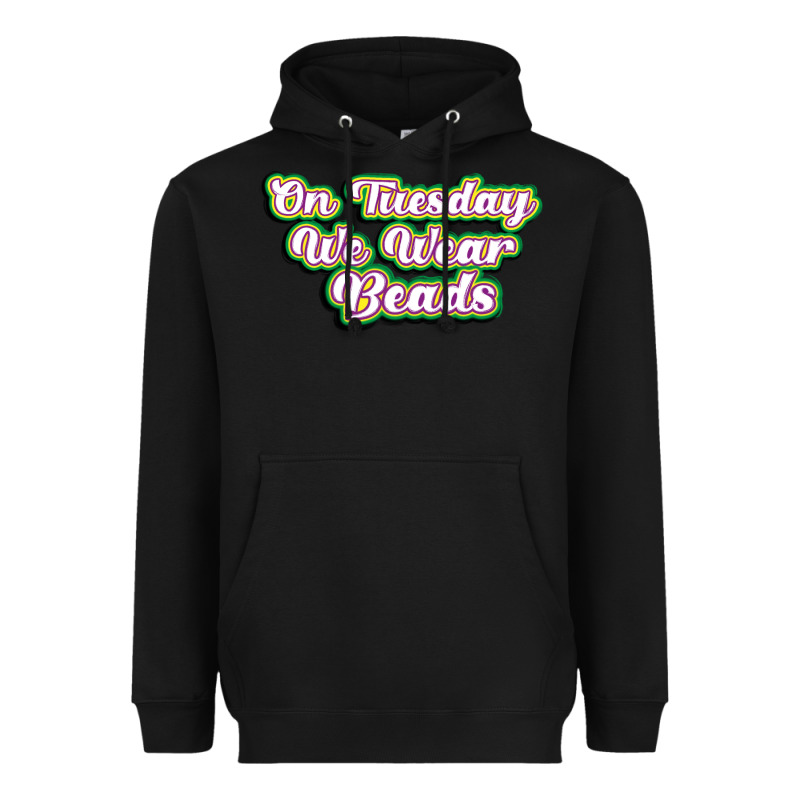 On Tuesday We Wear Beads Heavyweight Hoodie by MaliasSmallBusiness | Teevron