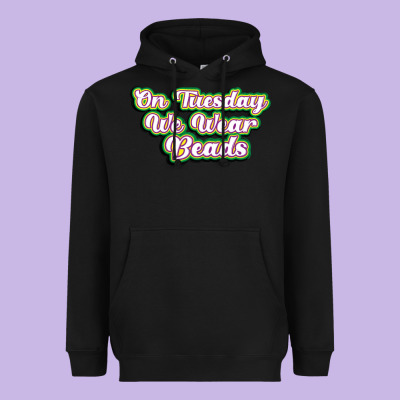On Tuesday We Wear Beads Heavyweight Hoodie Designed By Maliassmallbusiness