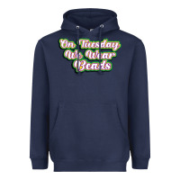 Navy on tuesday we wear beads Heavyweight Hoodie - MaliasSmallBusiness