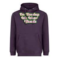Plum on tuesday we wear beads Heavyweight Hoodie - MaliasSmallBusiness
