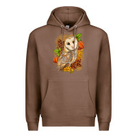 Chestnut Fall Owl Premium Hoodie - LillyAllenDesigns