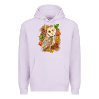 Lilac Fall Owl Premium Hoodie - LillyAllenDesigns