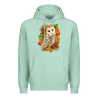 Seafoam Fall Owl Premium Hoodie - LillyAllenDesigns