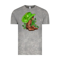 Cloud Rock green  cowgirl and roses Vintage Tee - AdoDesignShop