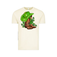 Vintage Arctic green  cowgirl and roses Vintage Tee - AdoDesignShop