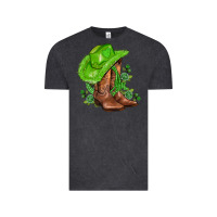 Vintage Black green  cowgirl and roses Vintage Tee - AdoDesignShop