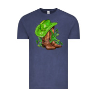 Vintage Denim green  cowgirl and roses Vintage Tee - AdoDesignShop