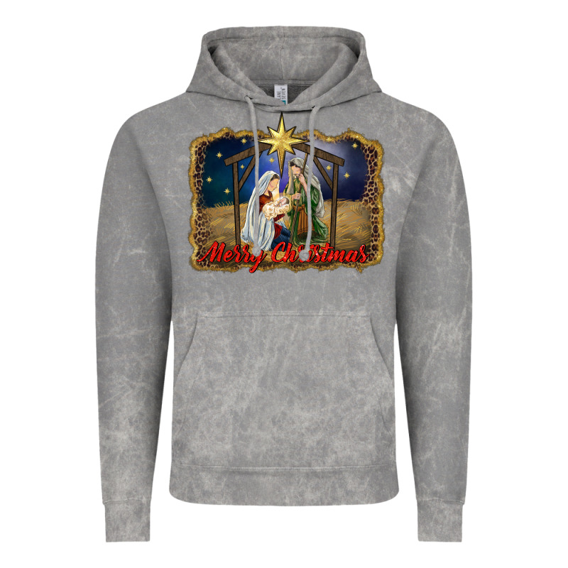 Merry Christmas Holy Family Vintage Hoodie by RanaPortraitStore | Teevron