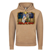 Vintage Coffee merry christmas holy family Vintage Hoodie - RanaPortraitStore