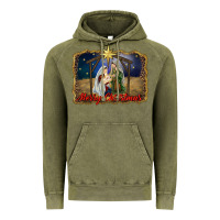 Vintage Olive merry christmas holy family Vintage Hoodie - RanaPortraitStore