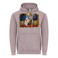 Vintage Zinc merry christmas holy family Vintage Hoodie - RanaPortraitStore