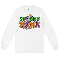 White Spooky mama Long Sleeve Tee - Artiststas