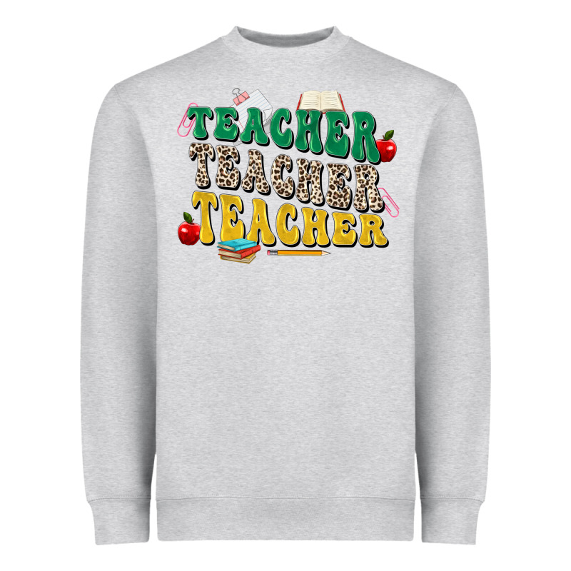 Teacher Teacher Teacher Heavyweight Sweatshirt by Zillion Design Studio | Teevron