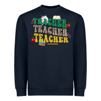 Navy teacher teacher teacher Heavyweight Sweatshirt - Zillion Design Studio