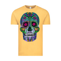 Vintage Mustard sugar skull Vintage Tee - FaDigitalArtStudio