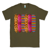 Army Green Pink Leopard Serape Brush Strokes Classic Tee - Bettercallsaul