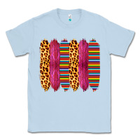 Dusty Blue Pink Leopard Serape Brush Strokes Classic Tee - Bettercallsaul