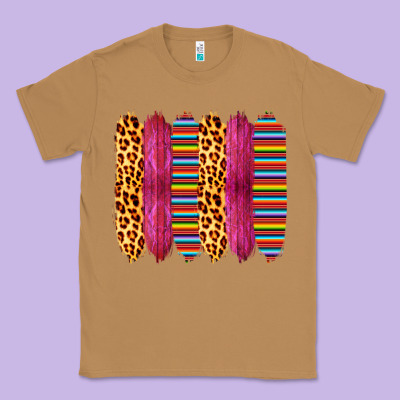Pink Leopard Serape Brush Strokes Classic Tee Designed By Bettercallsaul