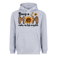Heather Grey being a mom makes my life complete Heavyweight Hoodie - MaliasSmallBusiness
