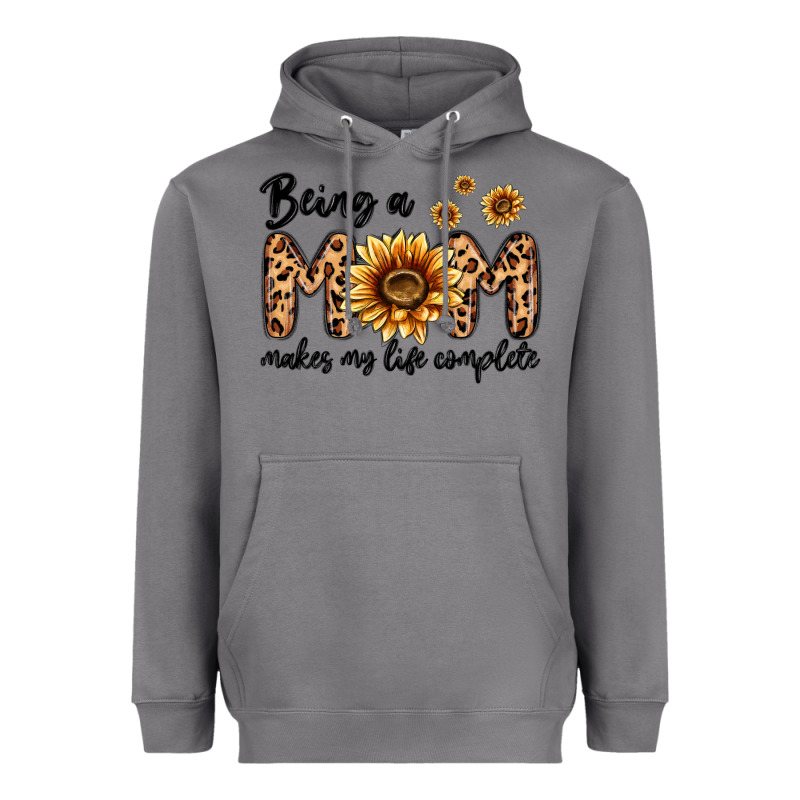 Being A Mom Makes My Life Complete Heavyweight Hoodie by MaliasSmallBusiness | Teevron